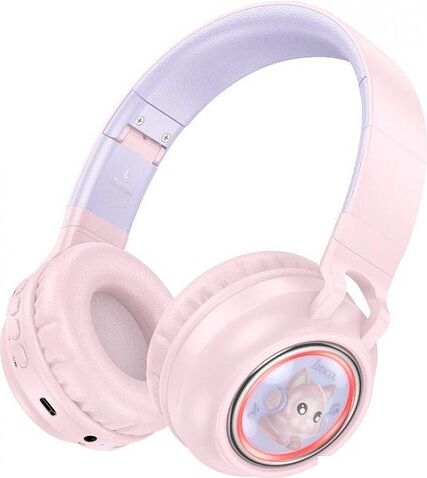 Наушники Hoco W50 (розовый)