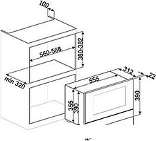Микроволновая печь Smeg MP822PO
