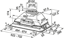 Кухонная вытяжка Franke Inca Smart FBI 705 GR 305.0599.533 Кухонная вытяжка Franke Inca Smart FBI 705 GR 305.0599.533