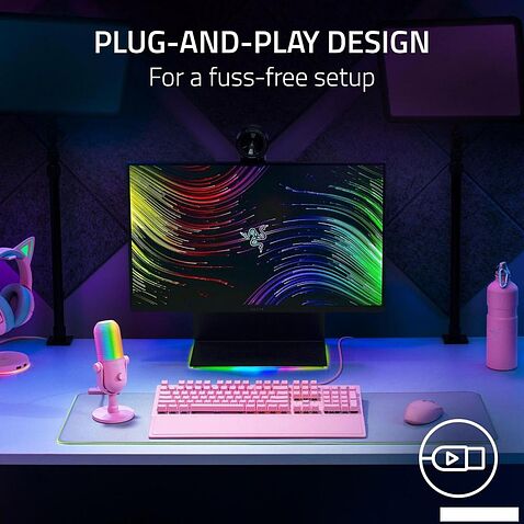 Проводной микрофон Razer Seiren V3 Chroma Quartz Pink