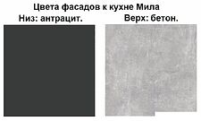 Готовая кухня Интерлиния Мила Лайт 1.9 (бетон-антрацит-травертин) Готовая кухня Интерлиния Мила Лайт 1.9 (бетон-антрацит-травертин)