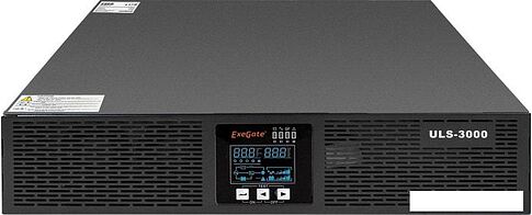 Источник бесперебойного питания ExeGate PowerExpert ULS-3000.LCD.AVR.C13.USB.RS232.SNMP.2U