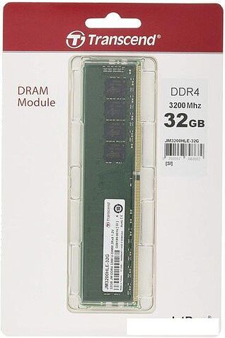 Оперативная память Transcend JetRam 32GB DDR4 PC4-25600 JM3200HLE-32G