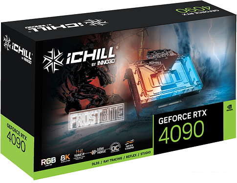 Видеокарта Inno3D GeForce RTX 4090 iChill Frostbite C4090-246XX-1833FB