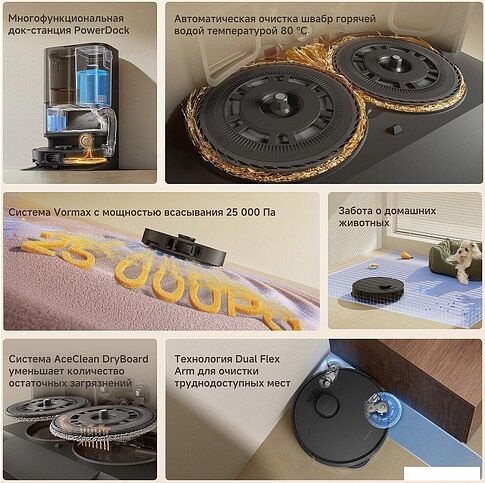 Робот-пылесос Dreame Robot Vacuum L50 Ultra CE RLL53SE (евровилка, черный)