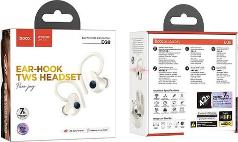 Наушники Hoco EQ8 (молочный)