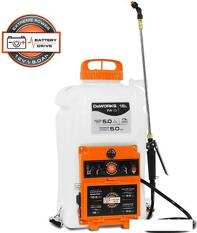 Аккумуляторный опрыскиватель DeWORKS FA 16