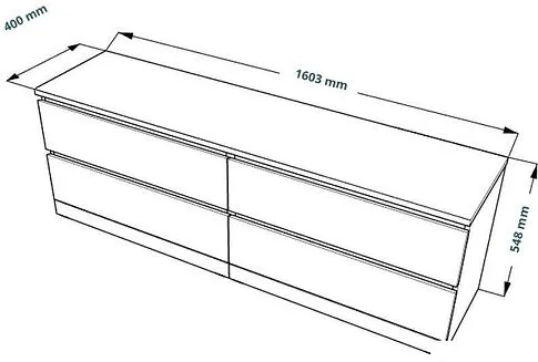 Комод Mio Tesoro Варма 4D (дуб беленый)