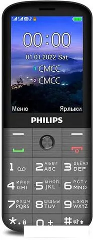 Кнопочный телефон Philips Xenium E227 (темно-серый)