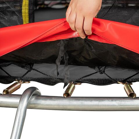 Батут Sundays Favorite Premium 8FT (красный, с сеткой, с лестницей)