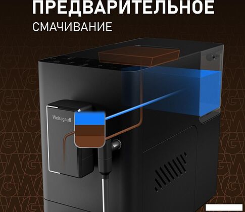 Кофемашина Weissgauff WCM-230 ColorTouch Cappuccino Nero