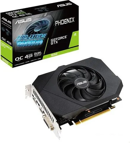 Видеокарта ASUS Phoenix GeForce GTX 1650 OC 4GB GDDR6 PH-GTX1650-O4GD6-P