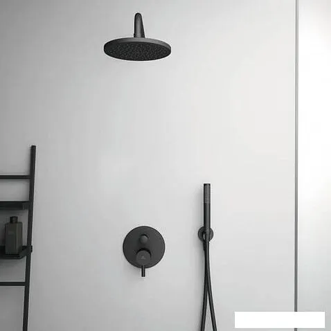 Держатель душевой лейки с подключением Ideal Standard IdealRain Black BC807XG