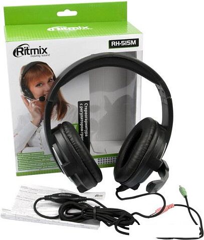 Наушники с микрофоном Ritmix RH-515M