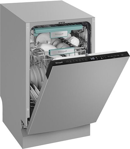 Встраиваемая посудомоечная машина Weissgauff BDW 4535 D Inverter AutoOpen Timer Floor