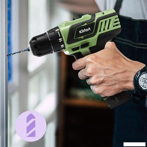 Дрель-шуруповерт Kitfort KT-6494 (с 1-им АКБ)