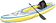 Байдарка GUETIO GT305KAY Inflatable Single Seat Fishing Kayak