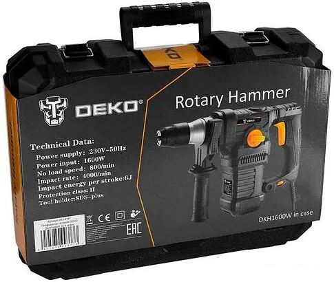 Перфоратор Deko DKH1600W SET 7