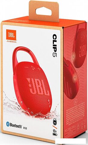 Беспроводная колонка JBL Clip 5 (красный)