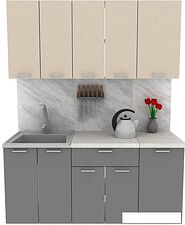 Готовая кухня ЭлиГард Lion 1 1.6 (персидский жемчуг/дымчатый алмаз/королевский опал)