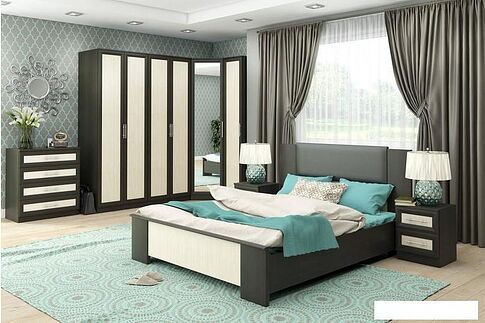 Тумба Stolline Юлианна СТЛ.378.03 с зеркалом (дуб феррара/cilegio nostrano)