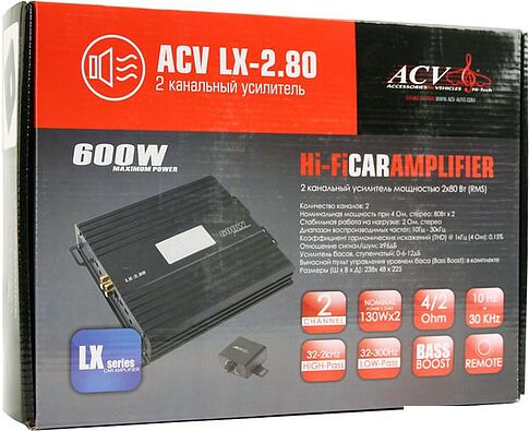Автомобильный усилитель ACV LX-2.80