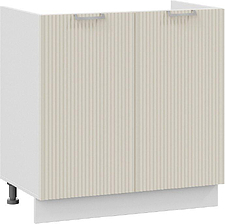 Шкаф напольный Трия Кимберли 1Н8М (белый/крем)
