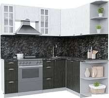 Готовая кухня Интерлиния Берес 1.5x2.1 правая (дуб английский/дуб полярный/кастилло темный)