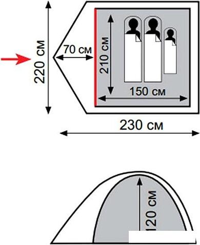 Палатка Totem Tepee 2 V2