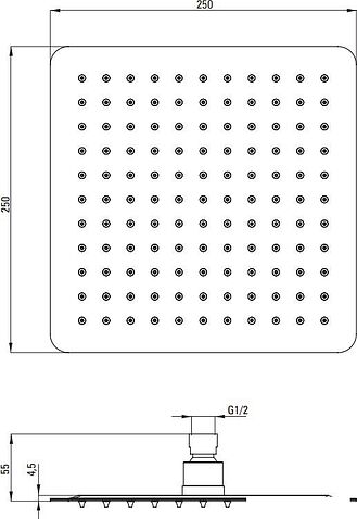 Душевая система  Deante Blur NQL 09YK
