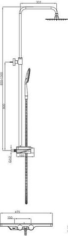 Душевая система  Maxonor Pure Life PL2486-9