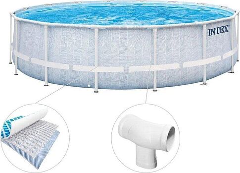 Каркасный бассейн Intex Prism Frame Chevron 26746 (488х122)