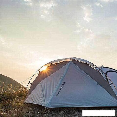 Треккинговая палатка Naturehike Nebula 2 Ultralight NH19ZP011 (20D, серый)