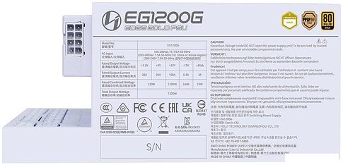 Блок питания Lian Li Edge Gold 1200 G9P.EG1200G.WH00.RU