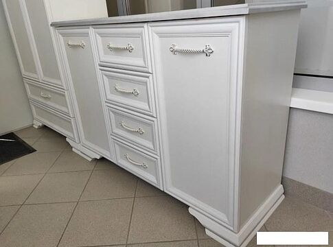 Комод Bravo Мебель Грация 4ящ 2дв (белый-белый)