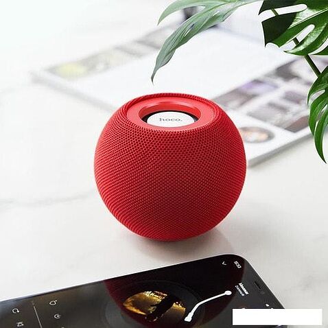 Беспроводная колонка Hoco BS45 Deep Sound (красный)