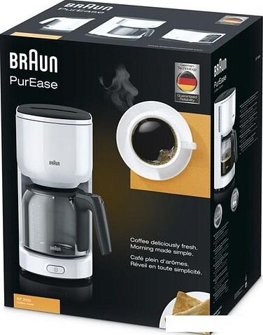 Капельная кофеварка Braun KF3100 WH