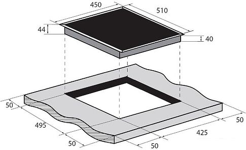 Варочная панель ZUGEL ZEH452B
