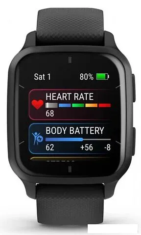 Умные часы Garmin Venu Sq 2 Music Edition (черный)