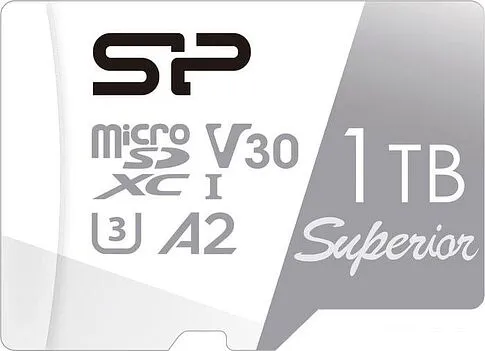 Карта памяти Silicon-Power Superior microSDXC SP001TBSTXDA2V20SP 1TB (с адаптером)