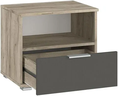 Тумба НК-Мебель Венеция (дуб серый крафт/графит)