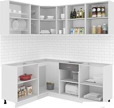 Готовая кухня Кортекс-мебель Корнелия Экстра 1.5x2.0 без столешницы (дуб сонома)