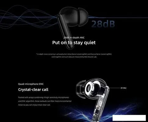 Наушники QCY T13 ANC 2 (белый)