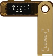 Аппаратный криптокошелек Ledger Nano S Plus (золотистый)