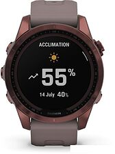 Умные часы Garmin Fenix 7S Sapphire Solar 42 мм (темно-бронзовый титан/сланцевый) Умные часы Garmin Fenix 7S Sapphire Solar 42 мм (темно-бронзовый титан/сланцевый)