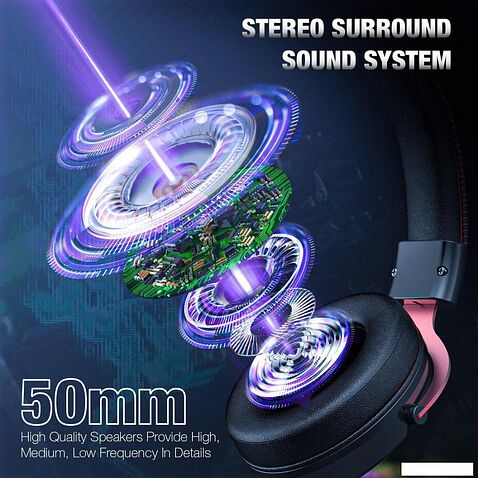 Наушники Onikuma X10 (черный/красный)