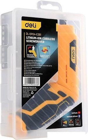 Электроотвертка Deli DL-DP04-E2B1 102990
