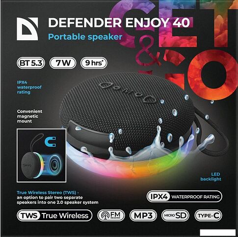 Беспроводная колонка Defender Enjoy 40