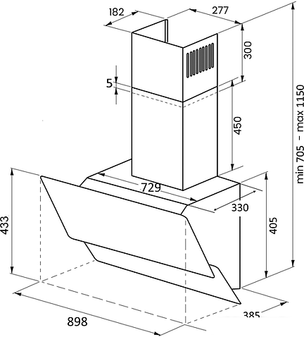 Кухонная вытяжка KUPPERSBERG F 930 B