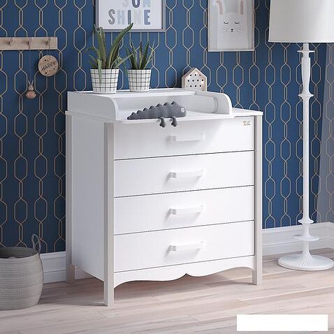 Комод Атон Мебель Felix (белый/кашемир)